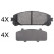 Brake Pad Set, disc brake 37844 ABS