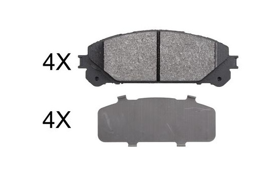 Brake Pad Set, disc brake 37844 ABS