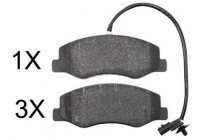 Brake Pad Set, disc brake 37846 ABS