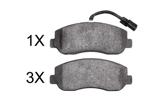 Brake Pad Set, disc brake 37848 ABS