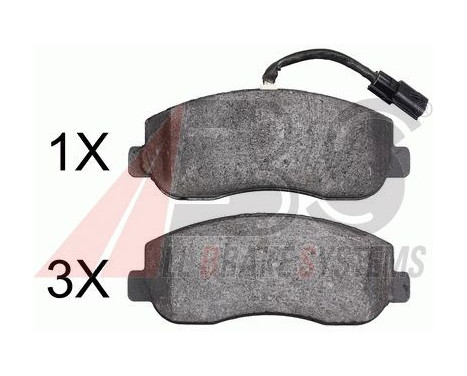 Brake Pad Set, disc brake 37848 ABS, Image 2