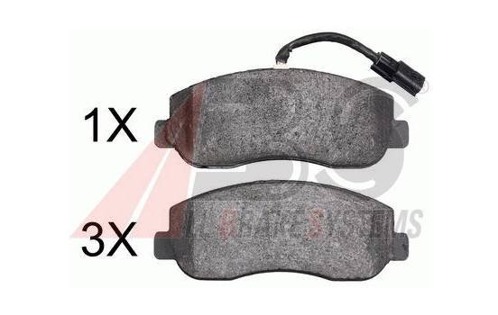 Brake Pad Set, disc brake 37848 ABS, Image 2