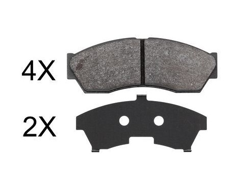 Brake Pad Set, disc brake 37849 ABS