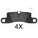 Brake Pad Set, disc brake 37850 ABS