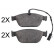 Brake Pad Set, disc brake 37855 ABS