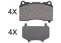 Brake Pad Set, disc brake 37857 ABS