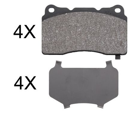 Brake Pad Set, disc brake 37857 ABS