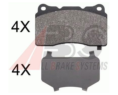 Brake Pad Set, disc brake 37857 ABS, Image 2