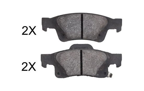 Brake Pad Set, disc brake 37860 ABS