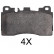 Brake Pad Set, disc brake 37867 ABS