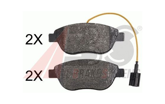 Brake Pad Set, disc brake 37871 ABS, Image 2