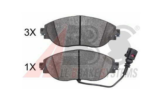 Brake Pad Set, disc brake 37872 ABS, Image 2