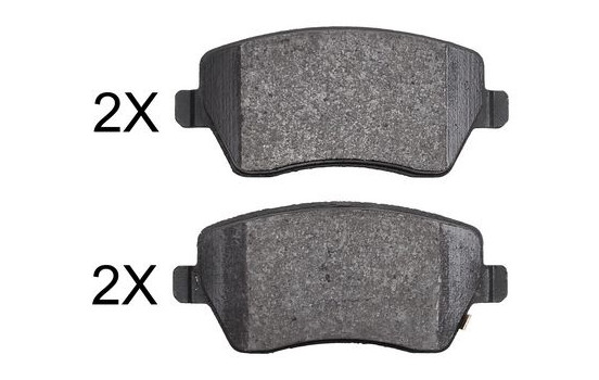 Brake Pad Set, disc brake 37873 ABS
