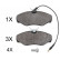 Brake Pad Set, disc brake 37874 ABS