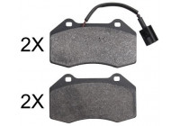 Brake Pad Set, disc brake 37877 ABS