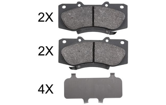 Brake Pad Set, disc brake 37881 ABS
