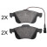 Brake Pad Set, disc brake 37882 ABS