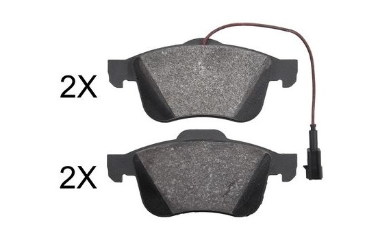 Brake Pad Set, disc brake 37882 ABS