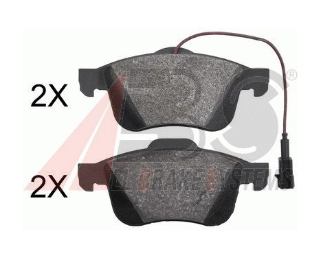 Brake Pad Set, disc brake 37882 ABS, Image 2