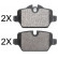 Brake Pad Set, disc brake 37883 ABS