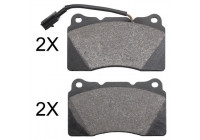 Brake Pad Set, disc brake 37884 ABS