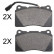 Brake Pad Set, disc brake 37884 ABS