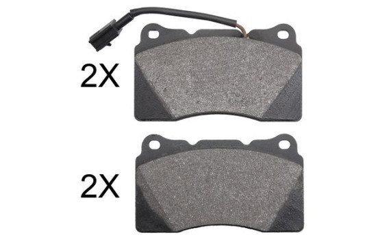 Brake Pad Set, disc brake 37884 ABS