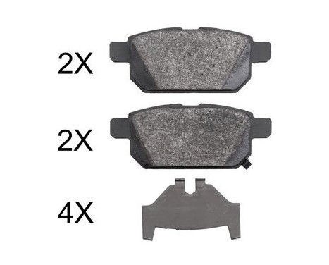 Brake Pad Set, disc brake 37886 ABS