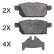 Brake Pad Set, disc brake 37886 ABS