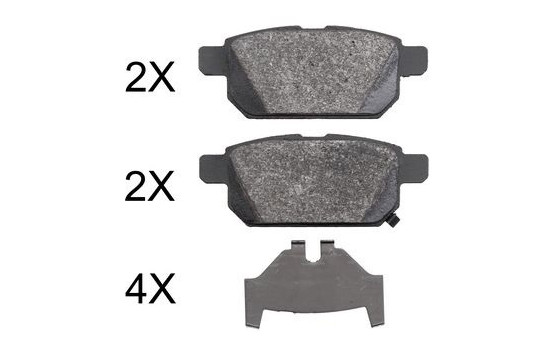 Brake Pad Set, disc brake 37886 ABS