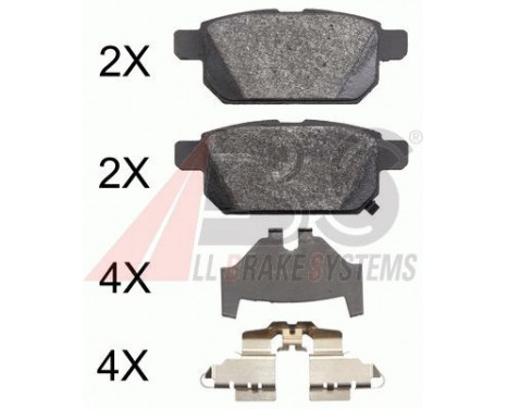 Brake Pad Set, disc brake 37886 ABS, Image 2