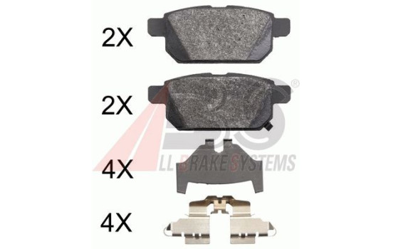 Brake Pad Set, disc brake 37886 ABS, Image 2