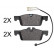 Brake Pad Set, disc brake 37888 ABS