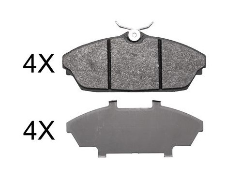 Brake Pad Set, disc brake 37889 ABS
