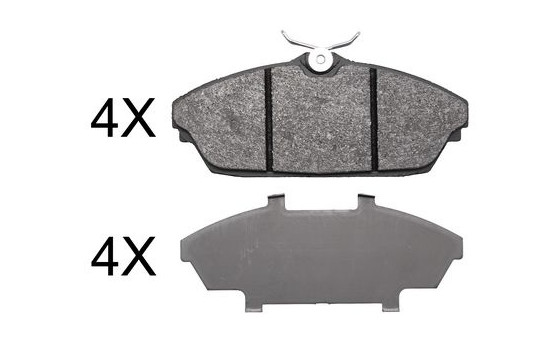 Brake Pad Set, disc brake 37889 ABS