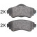 Brake Pad Set, disc brake 37890 ABS