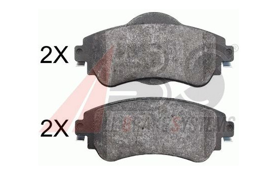 Brake Pad Set, disc brake 37890 ABS, Image 2