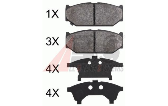 Brake Pad Set, disc brake 37893 ABS, Image 2