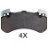 Brake Pad Set, disc brake 37894 ABS