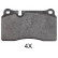 Brake Pad Set, disc brake 37895 ABS