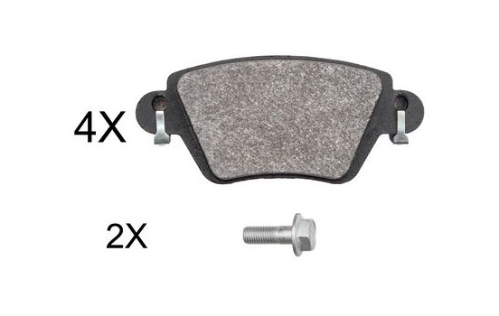 Brake Pad Set, disc brake 37897 ABS
