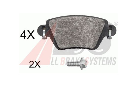 Brake Pad Set, disc brake 37897 ABS, Image 2