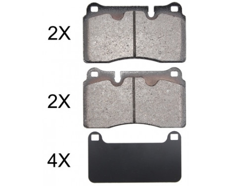 Brake Pad Set, disc brake 37898 ABS