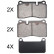 Brake Pad Set, disc brake 37898 ABS