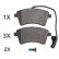 Brake Pad Set, disc brake 37900 ABS