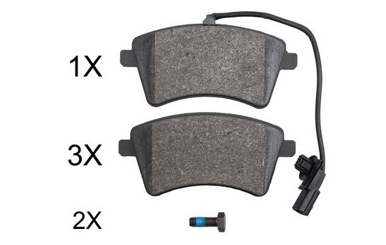Brake Pad Set, disc brake 37900 ABS