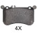 Brake Pad Set, disc brake 37902 ABS