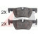 Brake Pad Set, disc brake 37904 ABS, Thumbnail 2