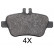 Brake Pad Set, disc brake 37905 ABS