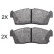 Brake Pad Set, disc brake 37906 ABS